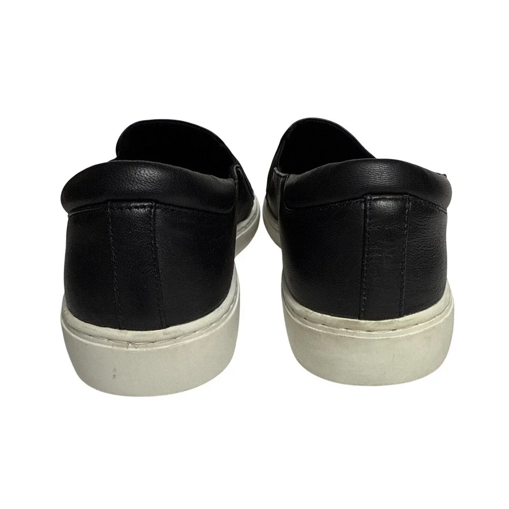 Kenneth Cole Leather Slip-on Sneakers Shoes Black White Sole Size 10 Women's - Picture 4 of 10